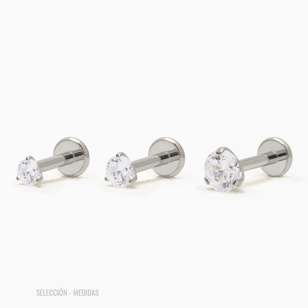 PUNTO DE LUZ PIERCING TITANIO - SILVER - WATERPROOF