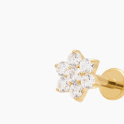 ROSETA PIERCING TITANIO - GOLD - WATERPROOF