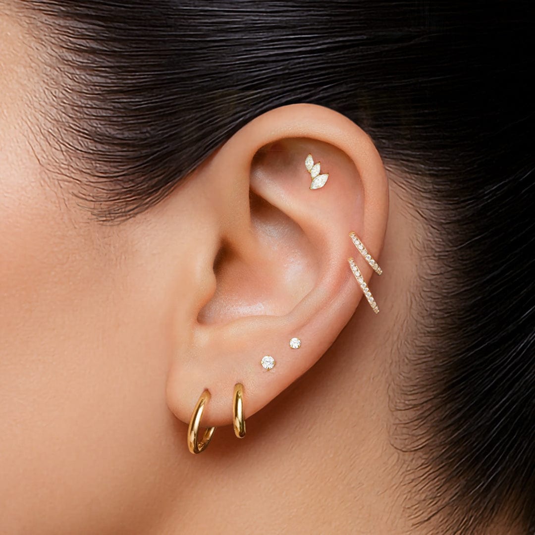 SAMIRA PIERCING TITANIO - GOLD - WATERPROOF