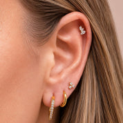 SAMIRA PIERCING TITANIO - GOLD - WATERPROOF