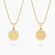 COLLAR MEDALLA SAN BENITO