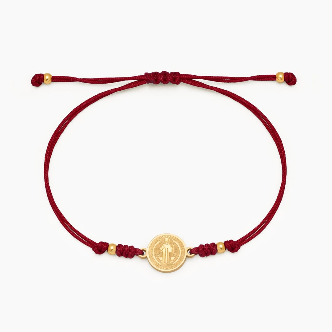 PULSERA HILO SAN BENITO BORGOÑA - WATERPROOF