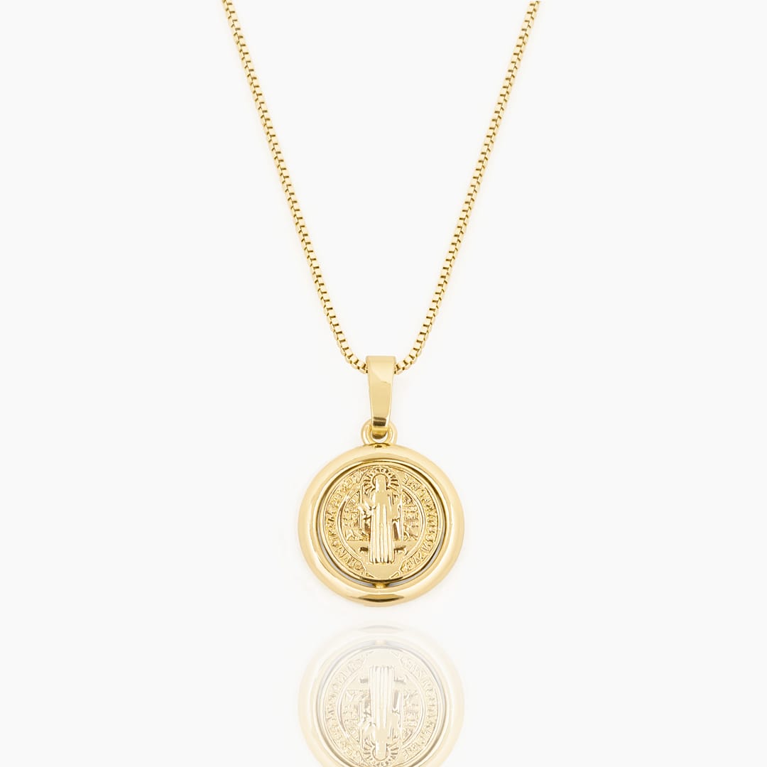 COLLAR AMULETO - SAN BENITO REVERSIBLE