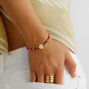 PULSERA HILO SAN BENITO - ROJO