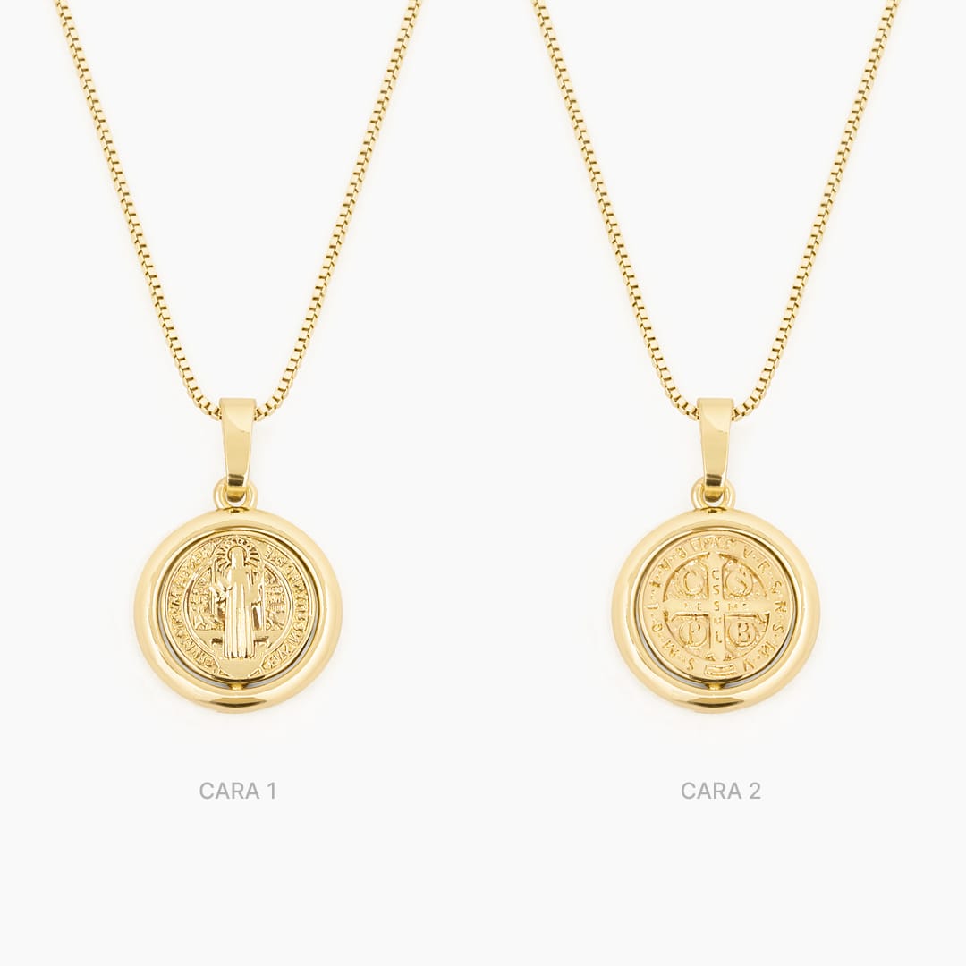 COLLAR AMULETO - SAN BENITO REVERSIBLE