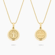 COLLAR AMULETO - SAN BENITO REVERSIBLE