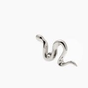 SERPIENTE MINI PIERCING TITANIO - SILVER - WATERPROOF