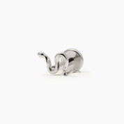 SERPIENTE MINI PIERCING TITANIO - SILVER - WATERPROOF
