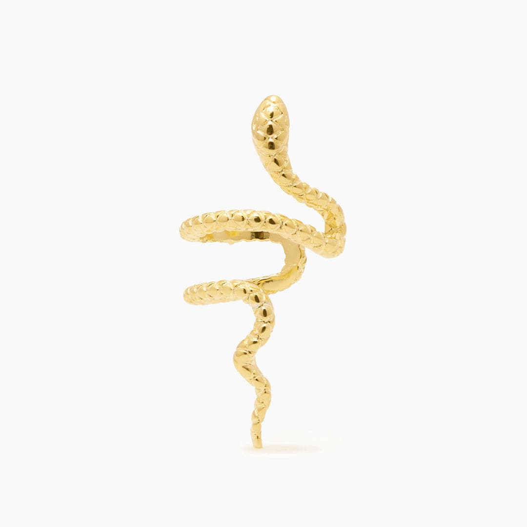 SNAKE EAR CUFF GOLD PLATA925