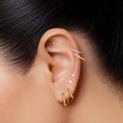 SOLARIS PIERCING TITANIO - GOLD - WATERPROOF
