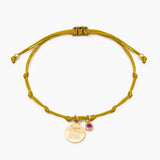 PULSERA HILO SONRIE Y BRILLA - VERDE OASIS