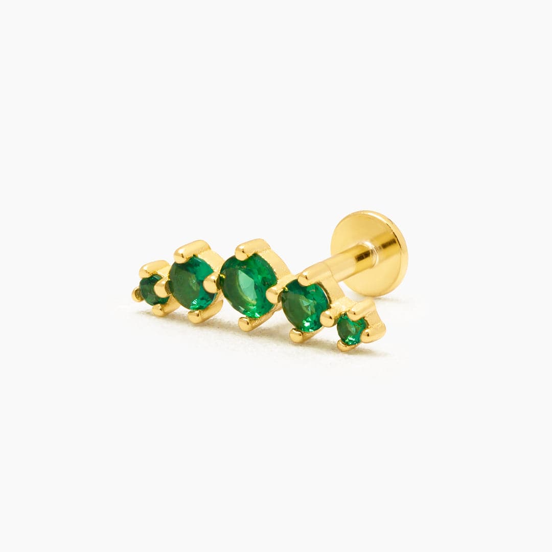 SILENE PIERCING VERDE - PLATA925