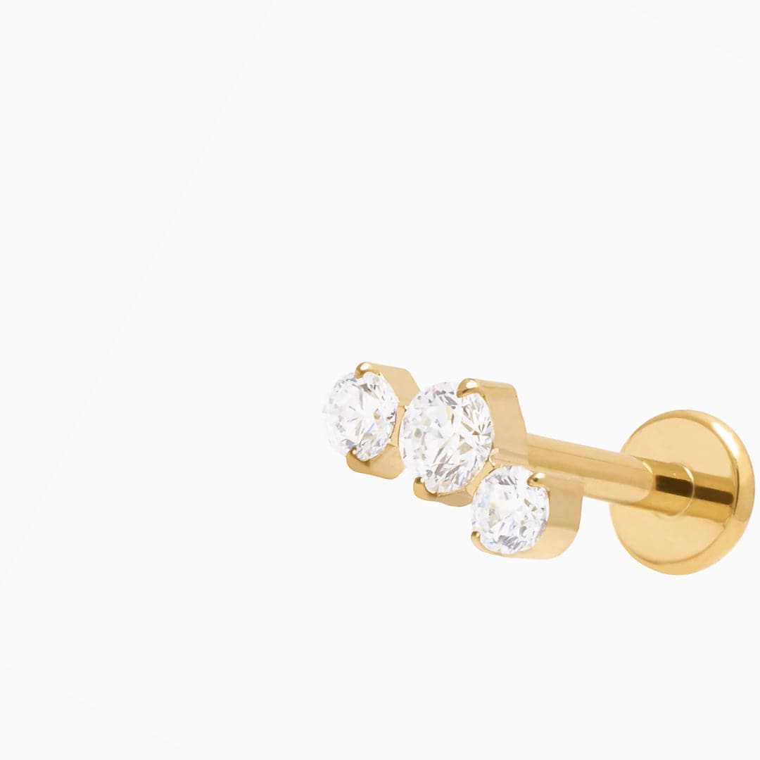 TRINIDAD PIERCING TITANIO - GOLD - WATERPROOF