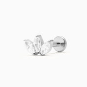 VEYRA PIERCING TITANIO WHITE - SILVER - WATERPROOF