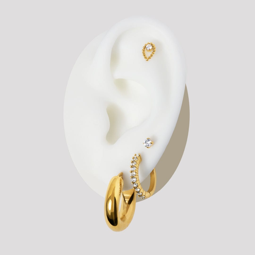 BELMA PIERCING TITANIO - GOLD - WATERPROOF