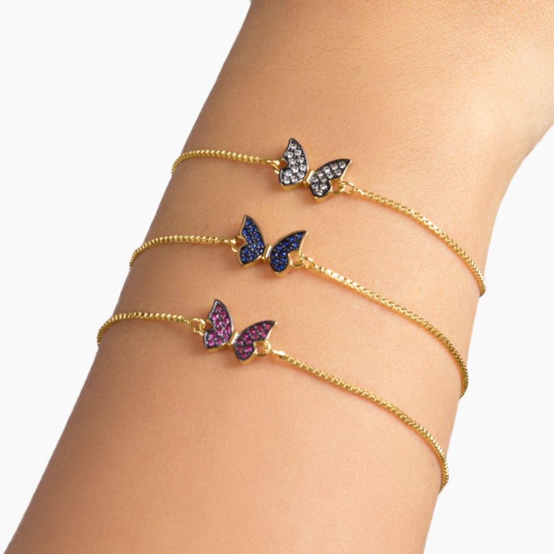 PULSERA BUTTERFLY - PURPURA