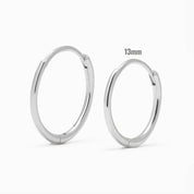 ALINE HOOPS - SILVER PLATA925