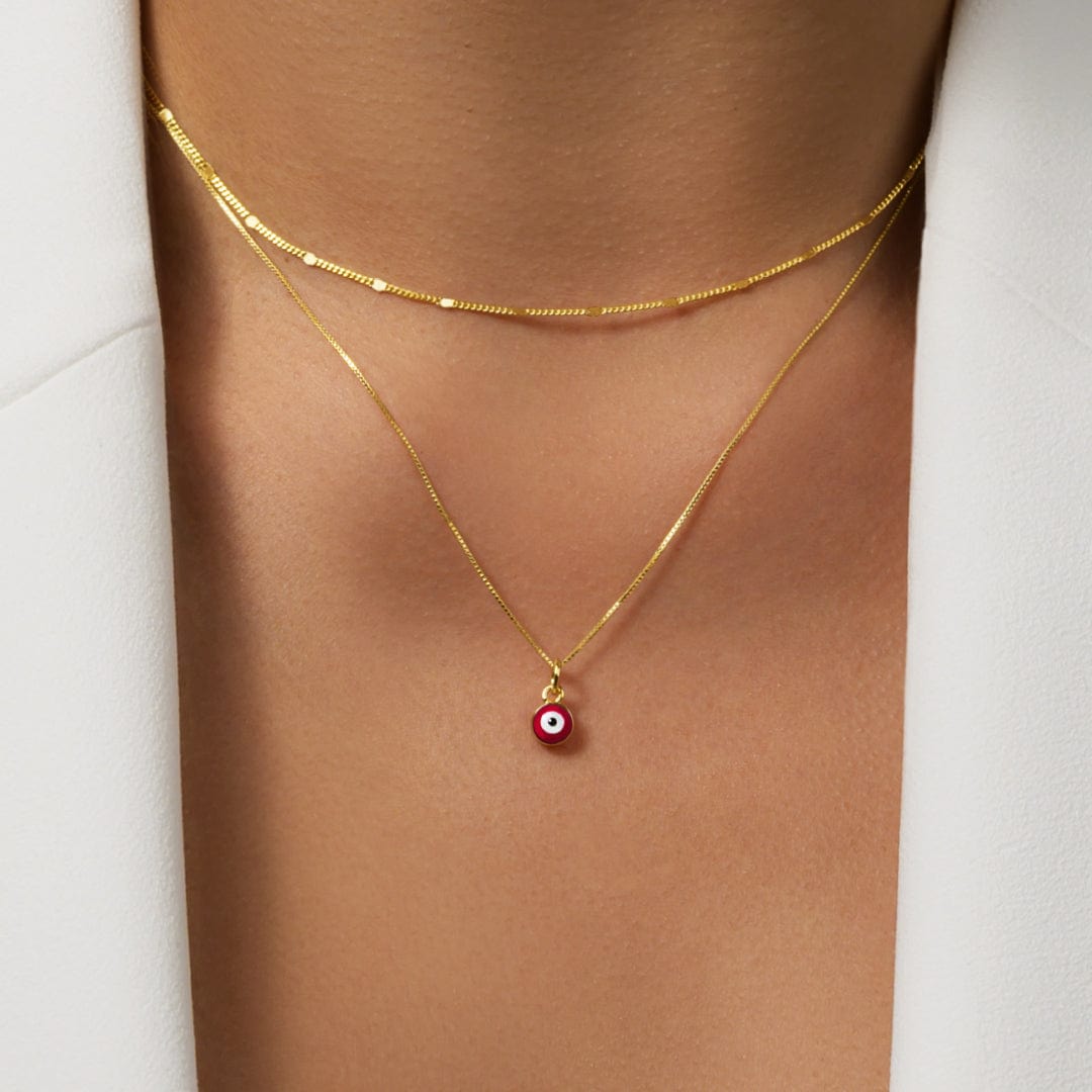 COLLAR OJO TURCO - RED