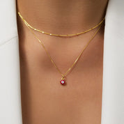 COLLAR OJO TURCO - RED
