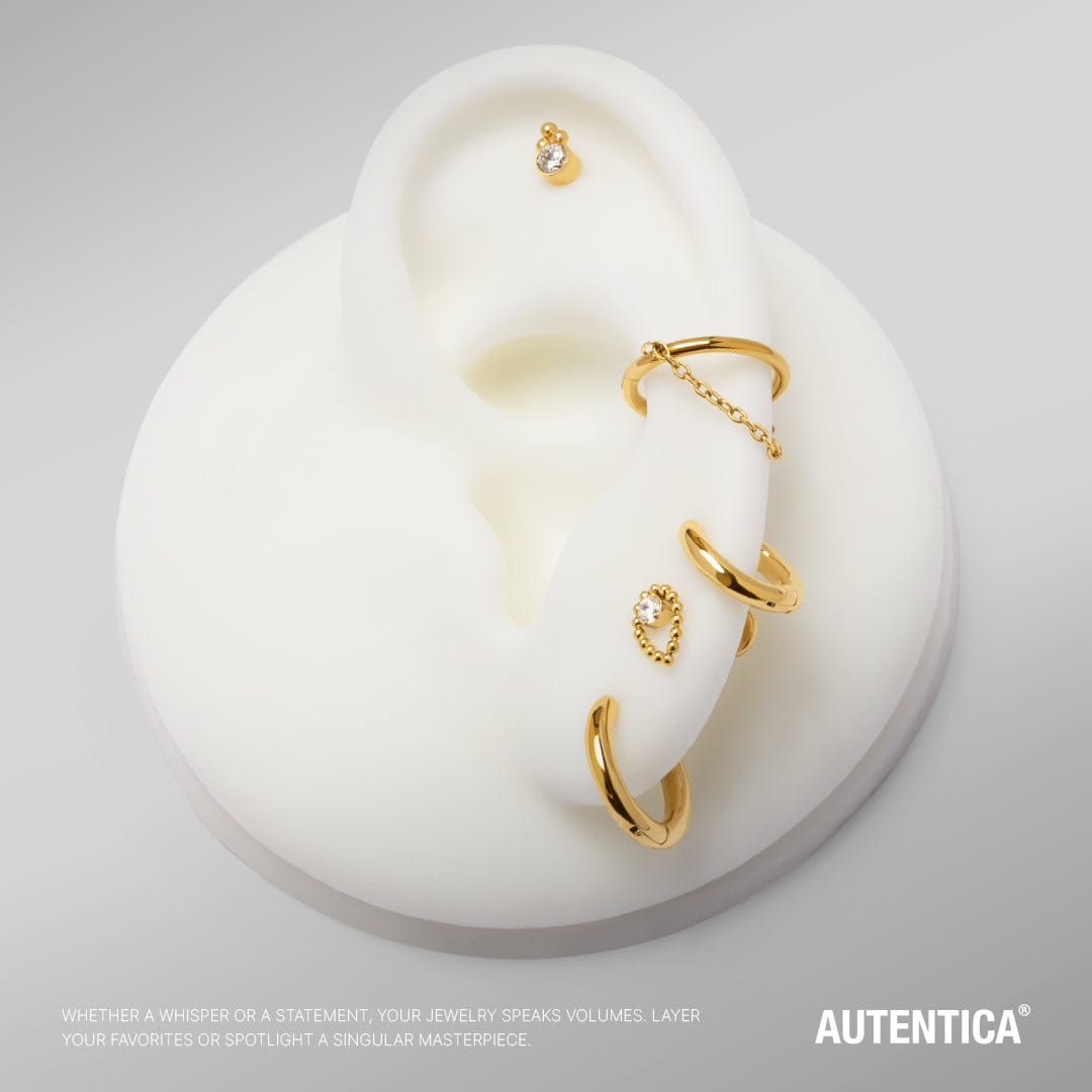 ARES PIERCING TITANIO GOLD 10mm - WATERPROOF