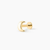 MOON PIERCING - GOLD PLATA925