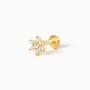 ROSETA PIERCING GOLD PLATA925