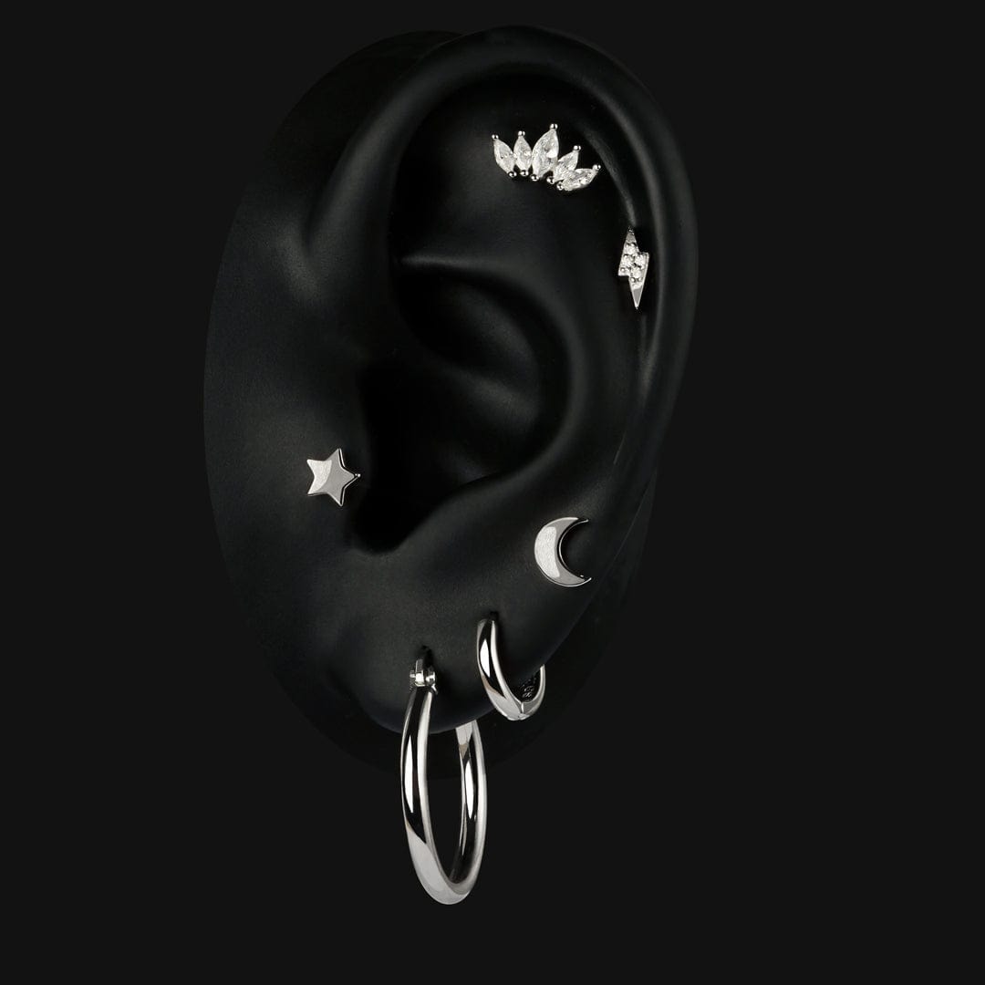 STAR PIERCING - SILVER PLATA925