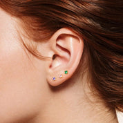 DOT PIERCING - ESMERALDA PLATA925