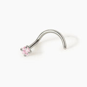 NOSTRIL NINA PIERCING TITANIO - PINK - WATERPROOF